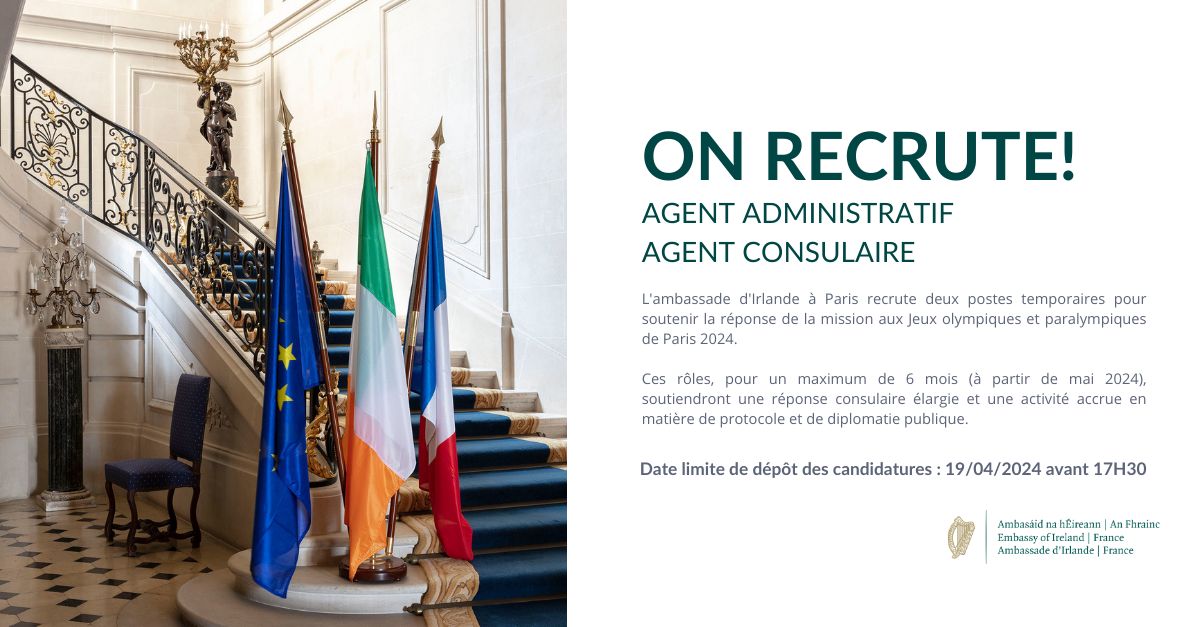 📢 REJOIGNEZ-NOUS! L'ambassade recrute deux postes temporaires pour soutenir la réponse de la mission aux Jeux olympiques et paralympiques. Date limite de dépôt des candidatures : 19/04/2024 Plus d'informations ici : bit.ly/4aieD9W