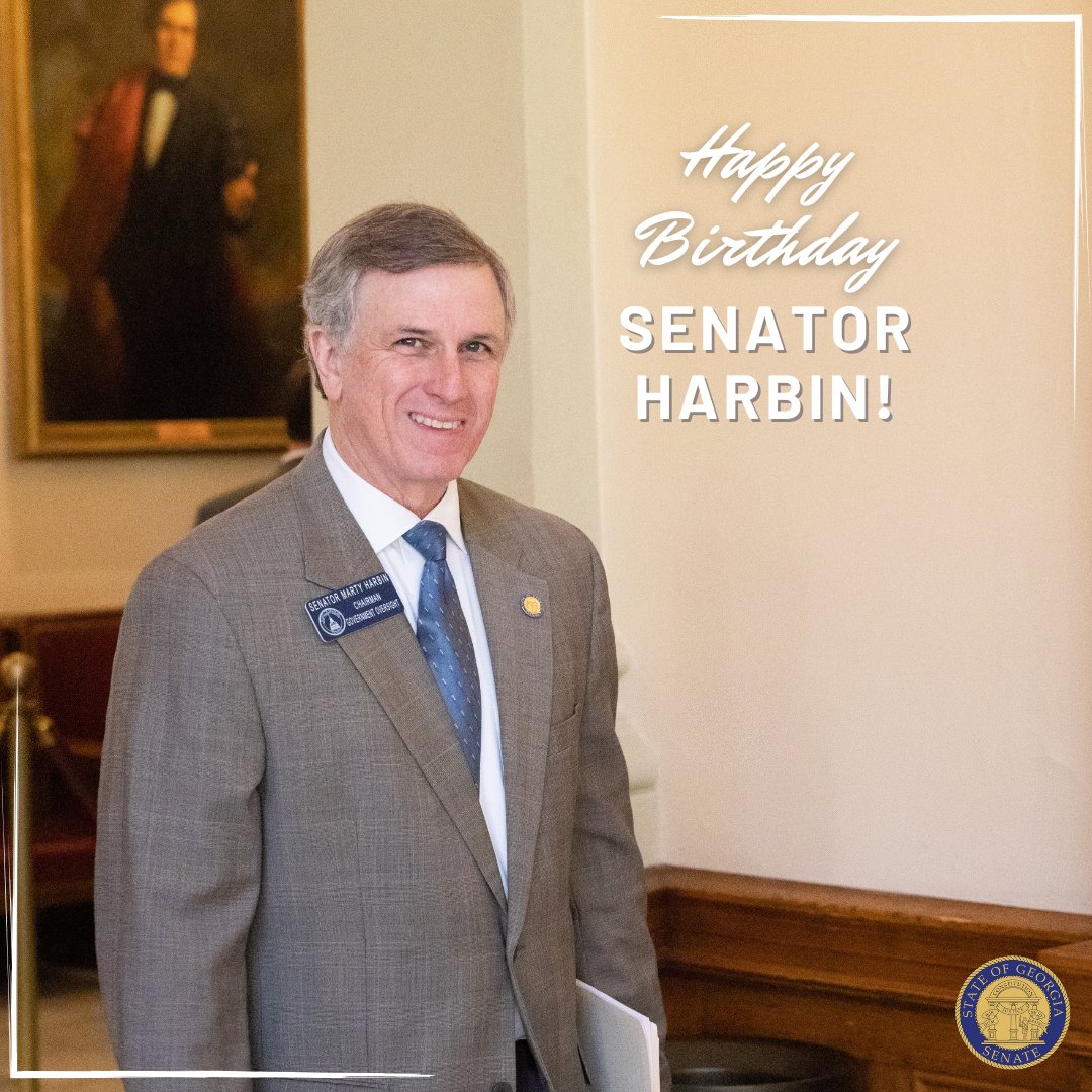 Wishing Sen. Marty Harbin a very happy birthday! #gapol #gasenate