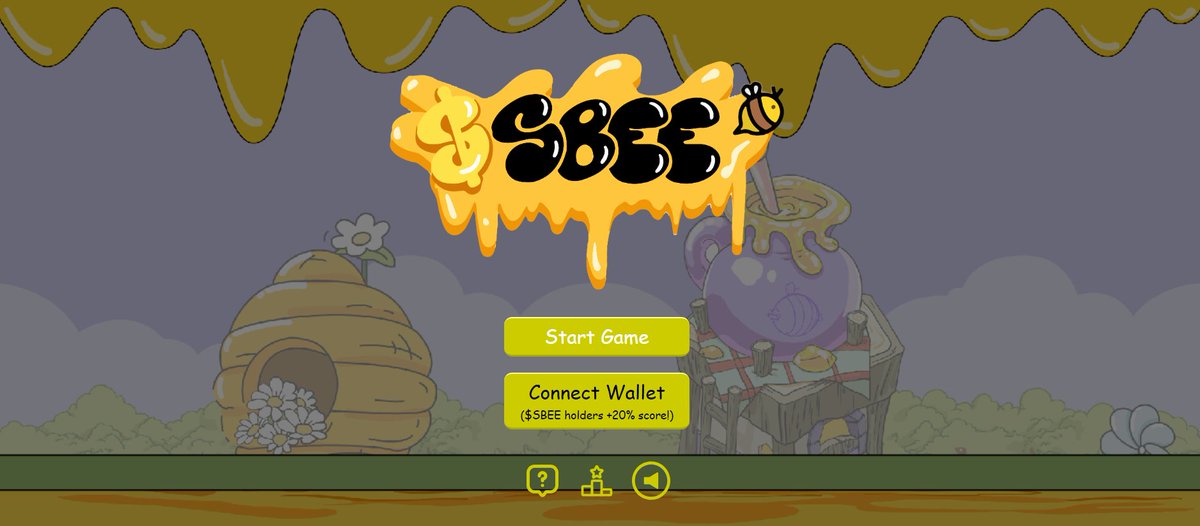 Our play2earn $SBEE flappy sharkbee game has been out in the wild for a while now and we are inviting everyone to come and play

You don't need to hold $SBEE tokens to play but if you do you will get a 20% bonus for points

All you have to do is:
- connect wallet here