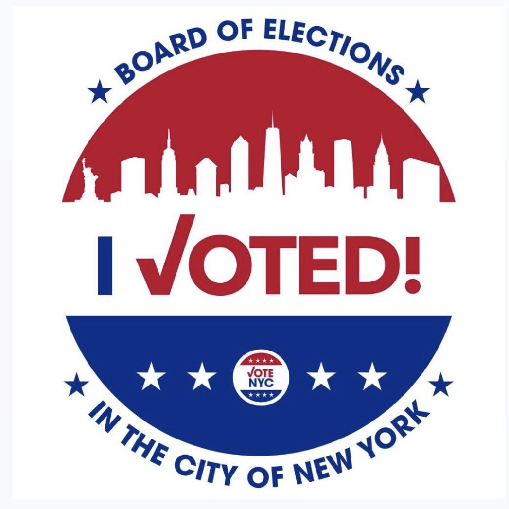 Today is Primary Day in New York, I voted for Donald J. Trump! Polls are open until 9pm. Find your poll site here: findmypollsite.vote.nyc