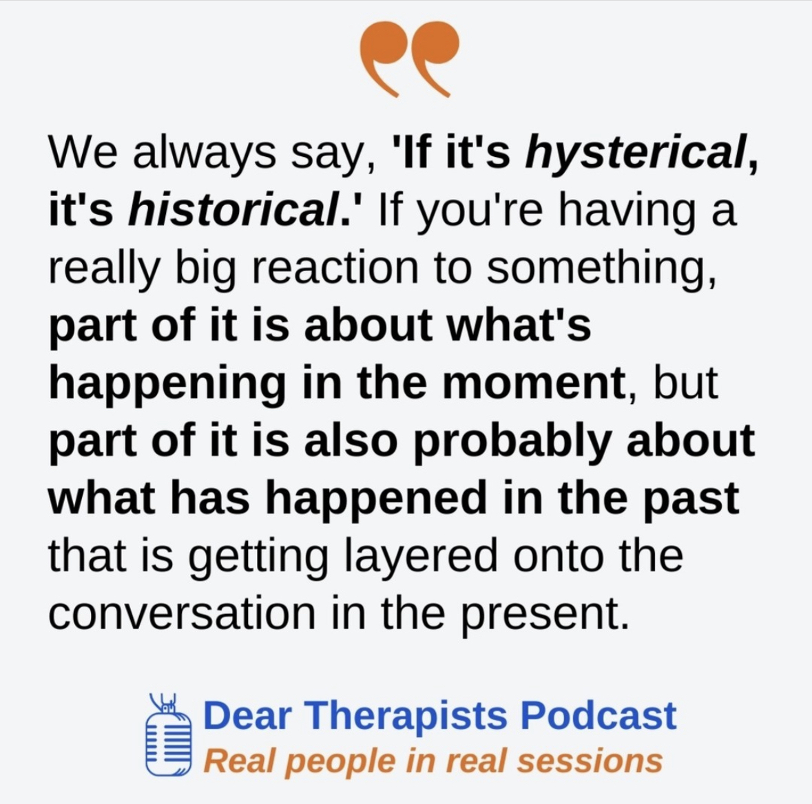 Ever go from 0 - 100 in seconds in a disagreement? Your past might be creeping up on you... Grace & Finn are models for ALL of us on what *lovingly* working through disagreements looks like. 🥰 Don't miss this master class on #DearTherapists👉 bit.ly/3U0rJmB