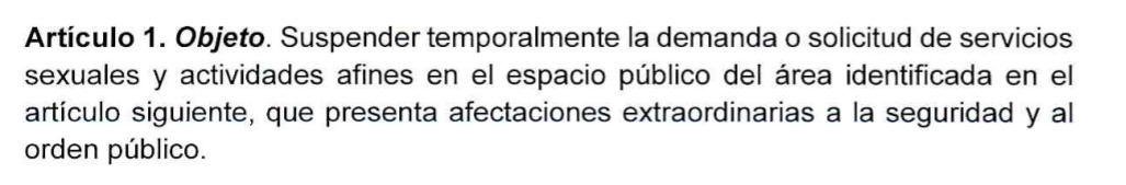 Abro hilo sobre las medidas adoptadas por la Alcaldía de Medellín🧵.
1. Por primera vez en la historia de la ciudad sale un decreto que cuestiona la demanda (quien paga por sexo, puteros) con una justificación acertada en la recomendación 38 de la CEDAW y Belem Do Pará.