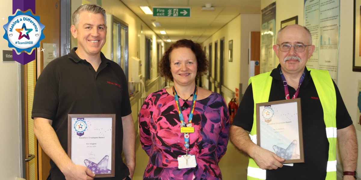 'Every department needs 'a Keir and Andy'' 💙 Two dedicated Stores Coordinators have been recognised for their 'unshakeable' dedication, helping to facilitate hundreds of dialysis sessions every single week - both at home and in our hospitals 👏 Read more: uhdb.nhs.uk/latest-news/de…