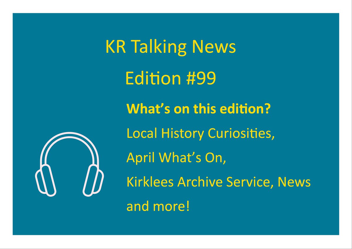 Welcome to KR Talking News Edition 99! #talkingnews #Kirklees Listen here: bwbf.org.uk/player/?tn=kir… Have something you want to submit for a future edition? Email us at transcription.service@kirklees.gov.uk!