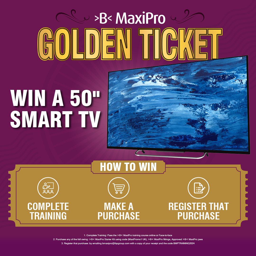 To start the month off we are launching our Golden Ticket Campaign, where 1 lucky winner every 3 months will take away some incredible prizes. Our first winner will have the chance to win a 50' SMART TV, just in time for the Euro's. #BMaxiPro #ConexBanninger #Goldenticket