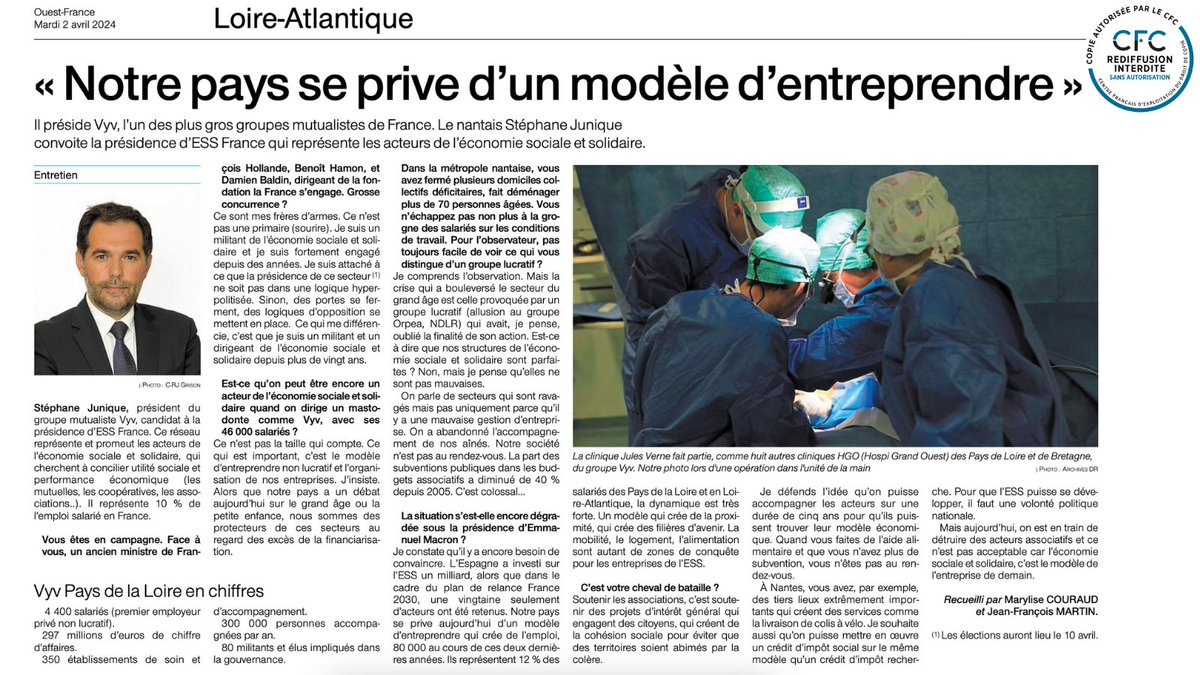 👉10% de l'#Emploi salarié en France 👉80 000 emplois créés au cours des 2 dernières années OUI, l'Économie Sociale et Solidaire est l’avant-garde de l’#économie de demain ! Nos modèles doivent inspirer la réforme de l’entreprise et s'en emparer pour porter un nouveau paradigme