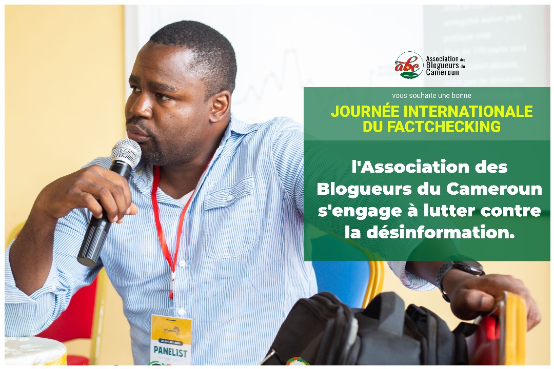 Journée internationale du #Factchecking qui se célèbre ce 2 avril, l'Association des Blogueurs du Cameroun réaffirme son engagement dans la lutte contre la désinformation. Nous faisons appel à tous les blogueurs et citoyens camerounais à se joindre à nous pour ce combat. #ABC