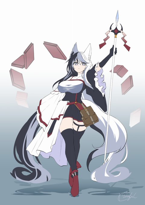 分祀の一つを護る隻腕の狐。神使をなくしてからはひとりで護り続けている。
#軽率にキャラデザ 