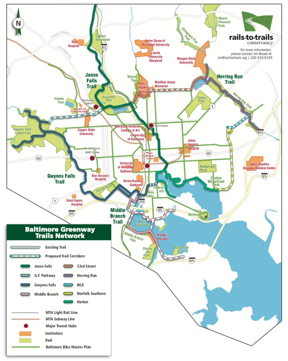 The Baltimore Greenway Trails Network is such low hanging fruit to create a valuable amenity for both recreation and transportation. We should get this done sooner than later as it's capital cost is a mere rounding error in the grand scheme of transportation/mobility projects.