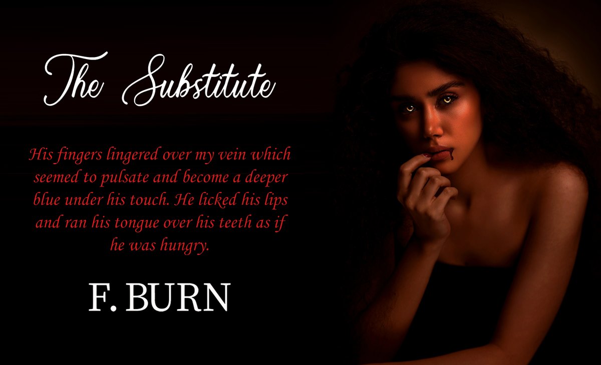 NEW BOOK The Substitute: a.co/d/aCG4hD3 Tasha She finds out that Seth harbours a dark secret, but this only entices her further into his world... #newbookrelease #vampireromance #eroticromance #paranormalromance #vampire #bookstagram #darkromance #darkromancereads