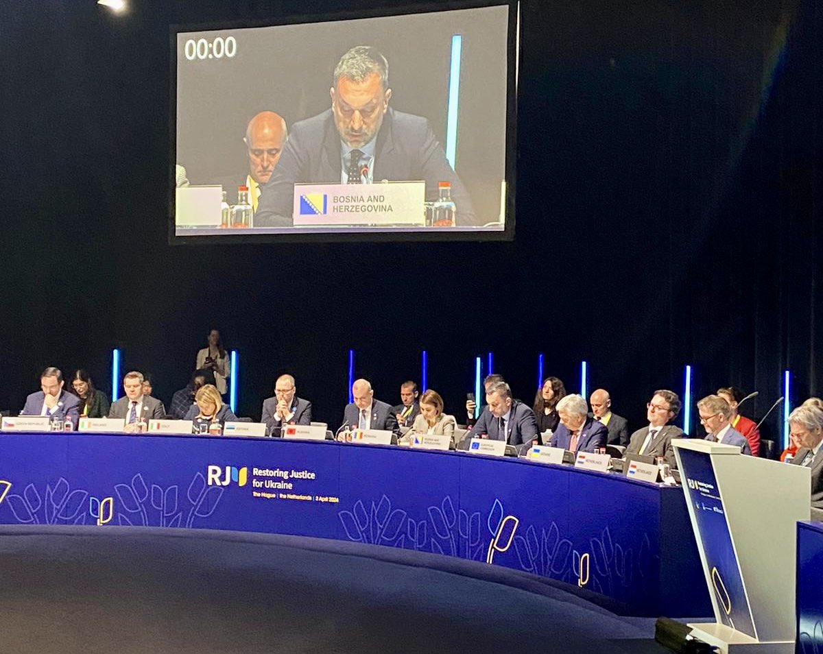 Full support for Ukraine’s sovereignty & territorial integrity. We condemn aggression, aligning with EU stances, and we call for accountability for international law violations. BiH welcomes the establishment of the International Crime Aggression Prosecution Center at EUROJUST…