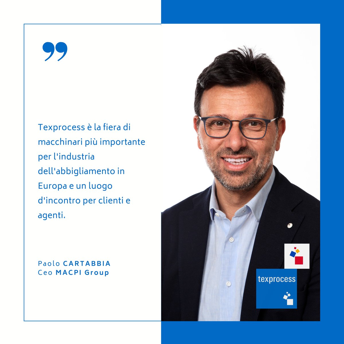 In anticipazione di @ttx_tp , oggi abbiamo il piacere di condividere le considerazioni di Paolo Cartabbia, Ceo di Macpi Group. Grazie per il vostro feedback positivo e il vostro prezioso contributo! Ci vediamo presto a #Francoforte!