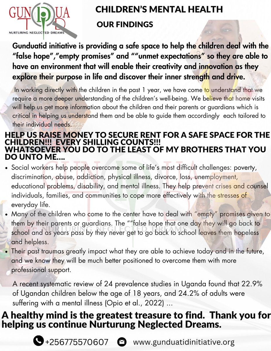 We now have a SOCIAL WORKER and her main role is to support the children and their families act as guides and advocates. We are grateful that we have a social worker who will help evaluate the Children’s mental Health. Thank you so much for walking this journey with Us.