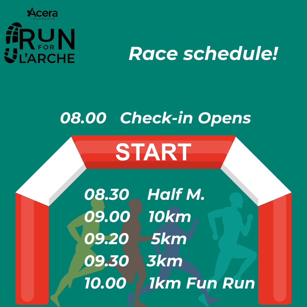 Exciting news! 
The schedule for Saturday's race is now available.
#yycrun #acerainsurancerunforlarche #fundraising
@eastvillageyyc