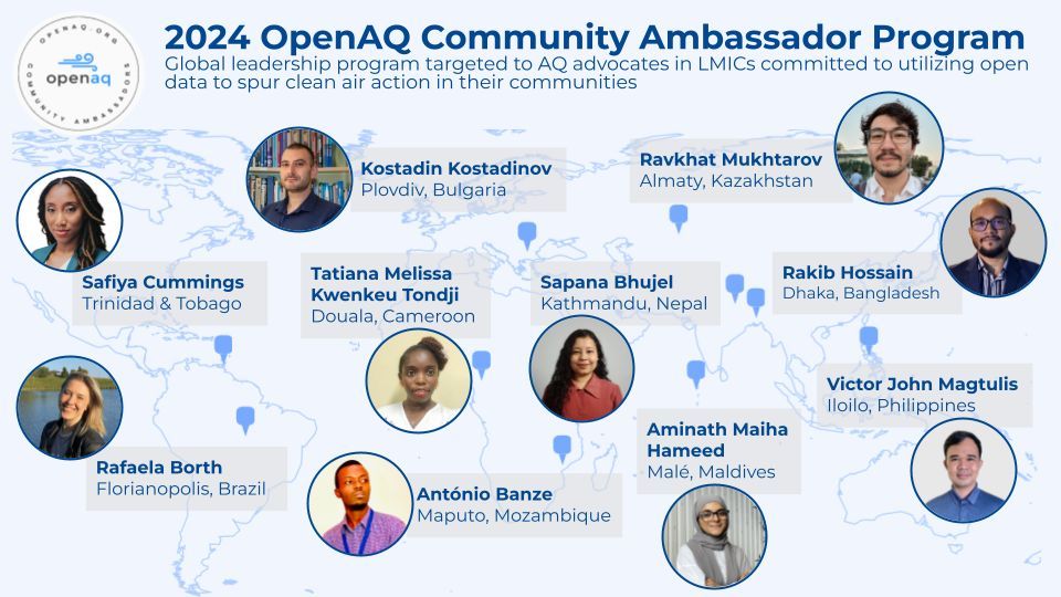 We are thrilled to announce this year’s OpenAQ Community Ambassador cohort! Together with OpenAQ, these talented young professionals commit to advocating for data transparency and contributing to collective action against air pollution. Read more: buff.ly/4a7PaQp