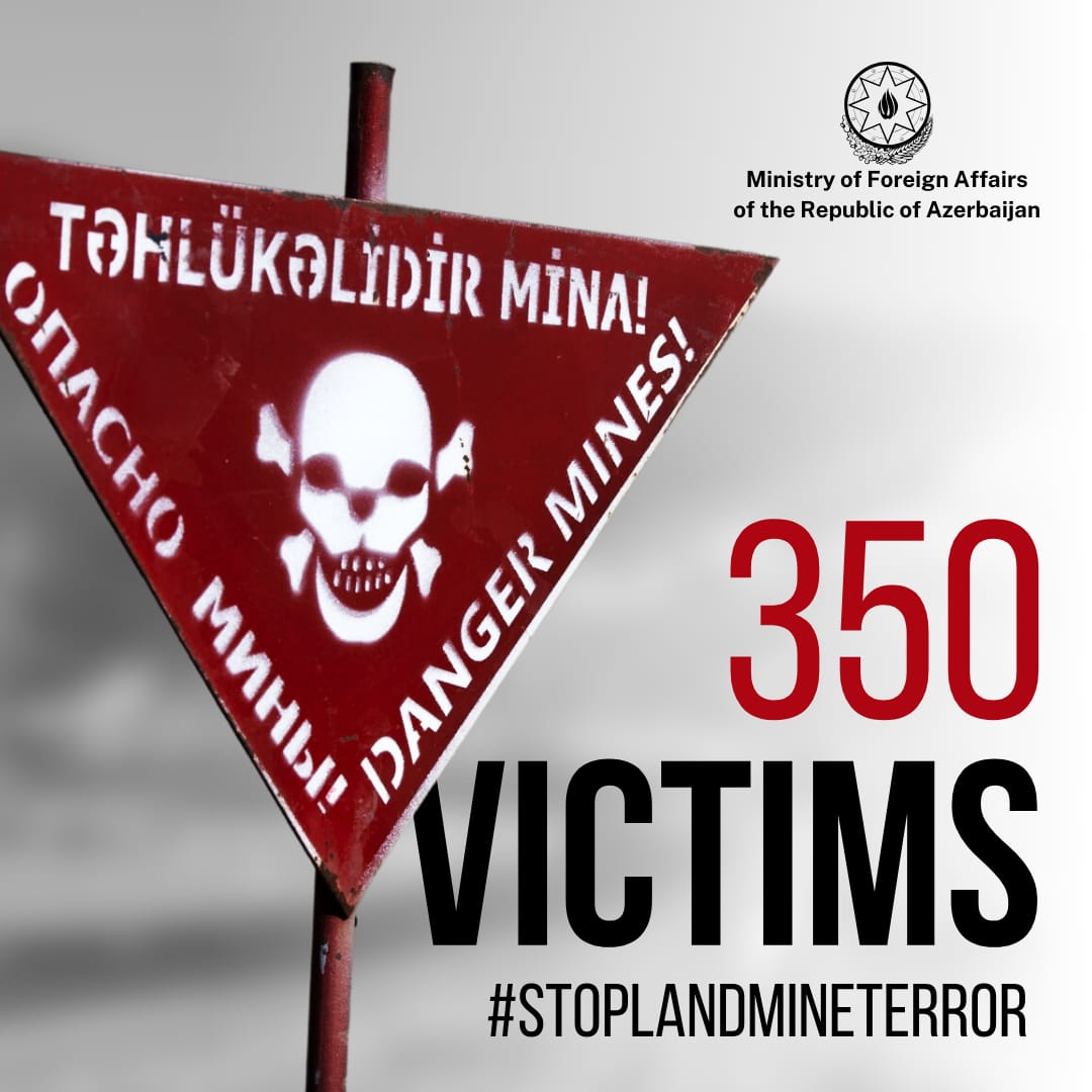 Armenian planted landmines continue threatening the lives of innocent Azerbaijani civilians. Today, four Azerbaijani civilians became victims of another landmine explosion. Refusal by Armenia to provide accurate maps of landmines in the liberated territories of Azerbaijan,…