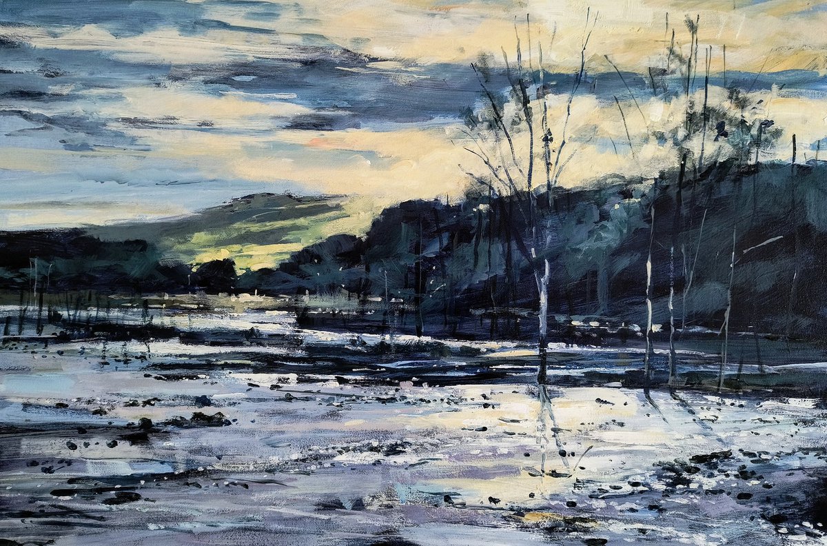 Afternoon light, Coniston Water.
#art #painting #cumbria #contemporaryart #contemporarylandscape #landscapepainting #lakedistrict #fylingdalesgroupofartists #coniston