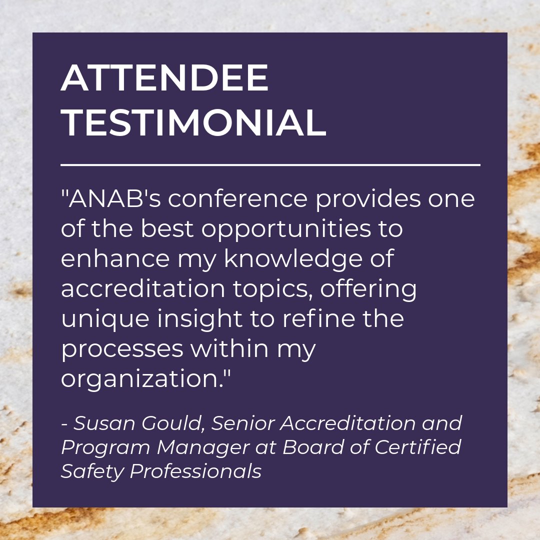 Are you thinking about attending @ANAB_ACCREDIT's Credentialing Conference in Washington D.C.? Get the opportunity to network with your peers and discuss updates relevant to #Credentialing programs. Check out what others have said about this conference! Ansi.link/ANAB-Cred-Conf…