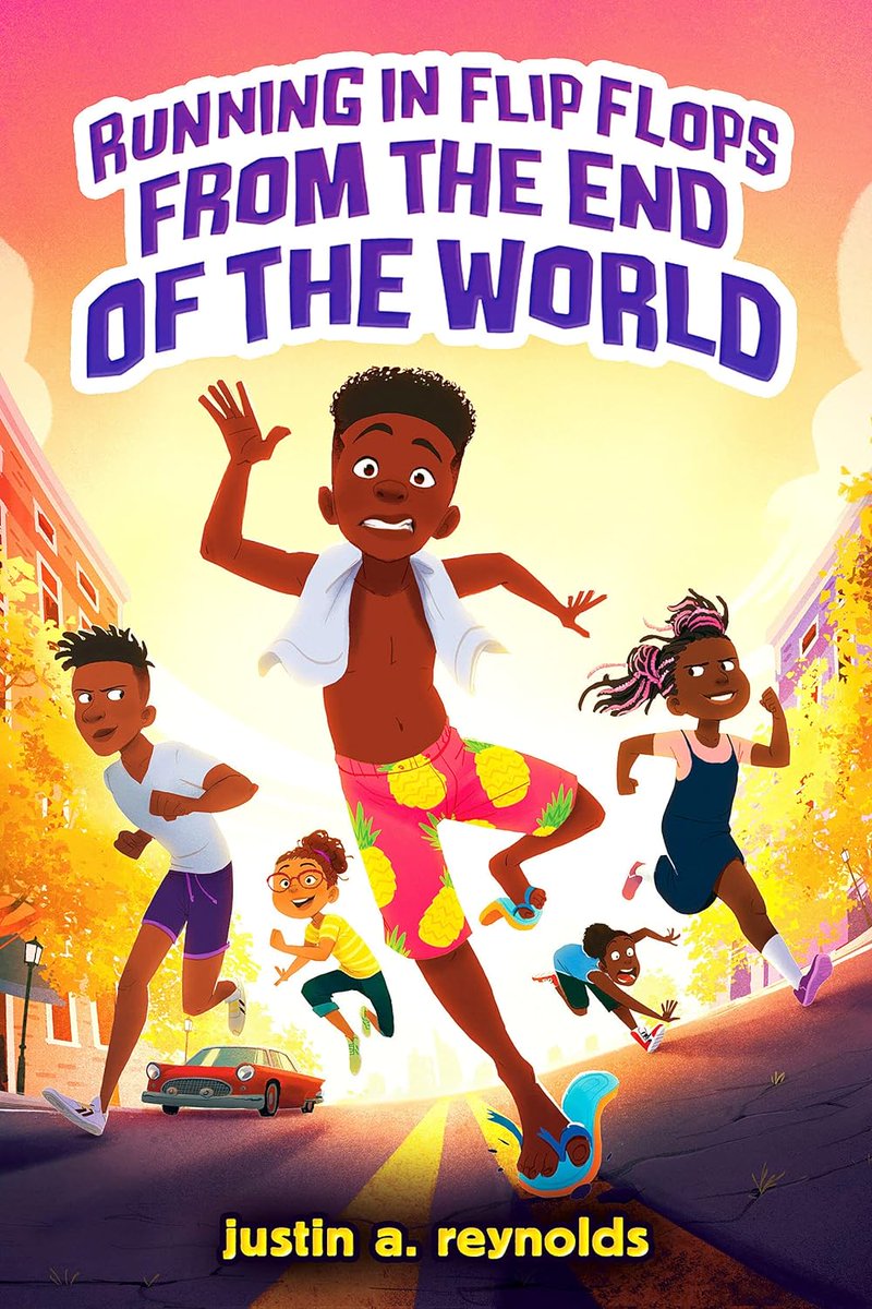 🎉🙌🏿Happy #BookBirthday🙌🏿🎉 📖RUNNING IN FLIP FLOPS FROM THE END OF THE WORLD by Justin A. Reynolds @andthisjustin , Scholastic @Scholastic CONGRATS! #OurStoriesMatter