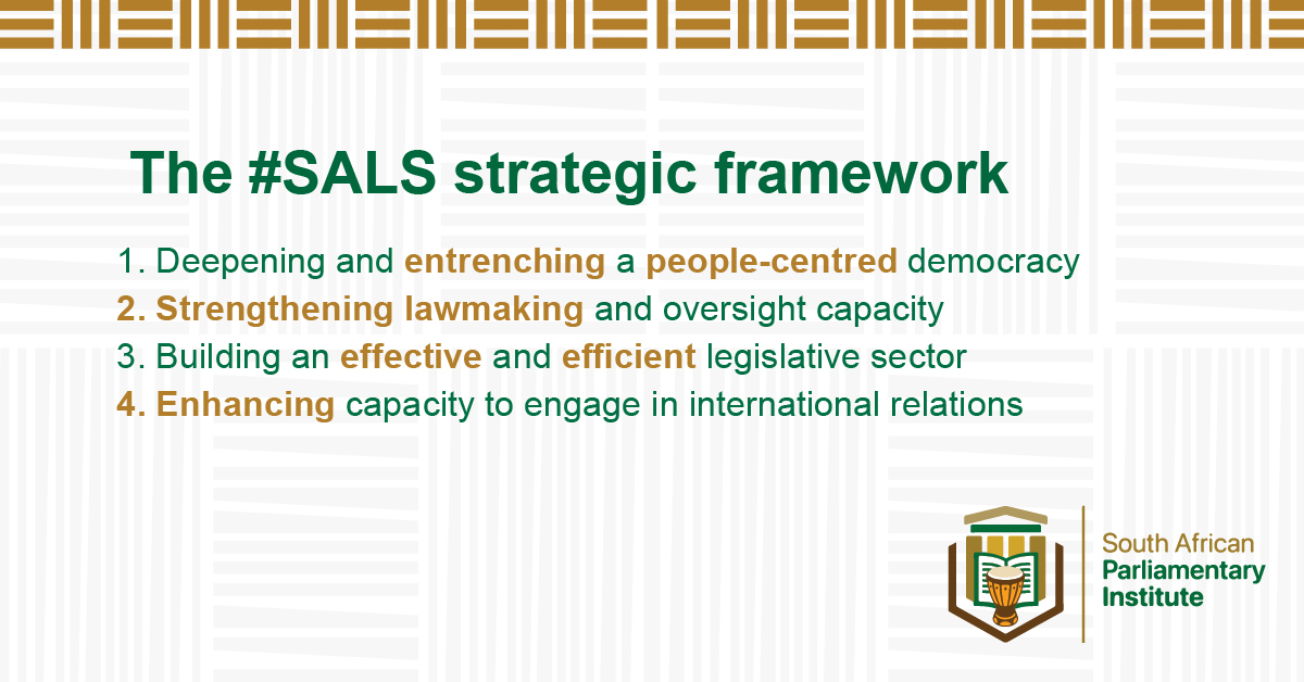 Let’s revisit the #SALS vision – ensuring a better life for all South African citizens through fulfilling the constitutional mandate of Parliament and the provincial legislatures. 🇿🇦 sals.gov.za #SouthAfricanLegislativeSector #StrategicFramework #Democracy