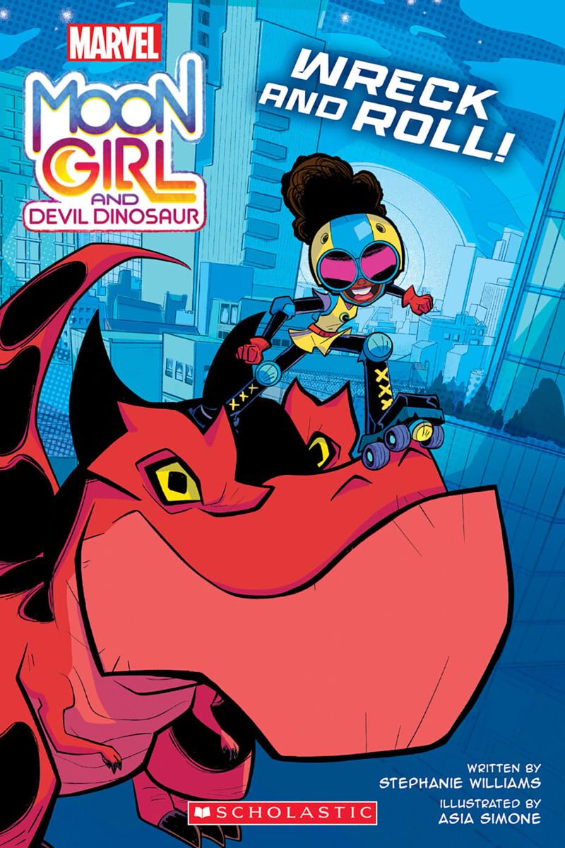 🎉🙌🏿Happy #BookBirthday🙌🏿🎉 📖WRECK AND ROLL! (Moon Girl and Devil Dinosaur) by Stephanie Williams @Steph_I_Will, Asia Simone @AsiaSimone405, Graphix @GraphixBooks @Scholastic CONGRATS! #OurStoriesMatter