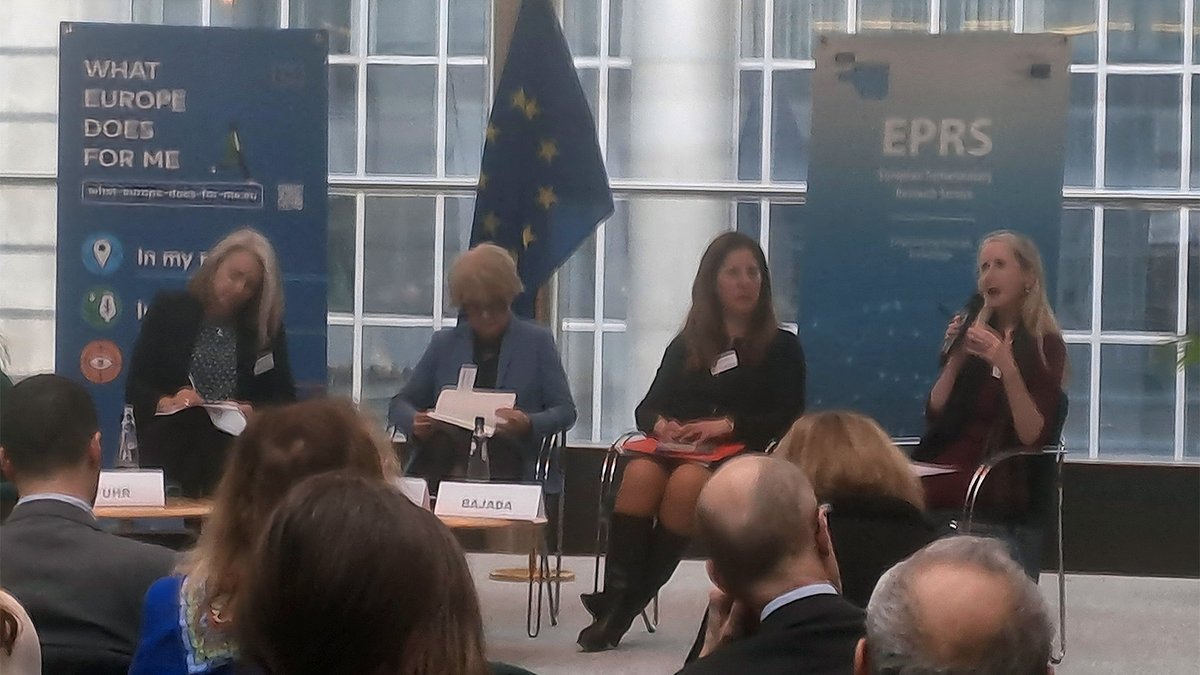 #TAW24 "Outlook for Transatlantic Partnership" with panel members Lise Fuhr (ETNO), Prof. Danuta Hubner MEP, Ruth Bajada (EEAS), and Jennifer Harhigh (US Mission to the EU)