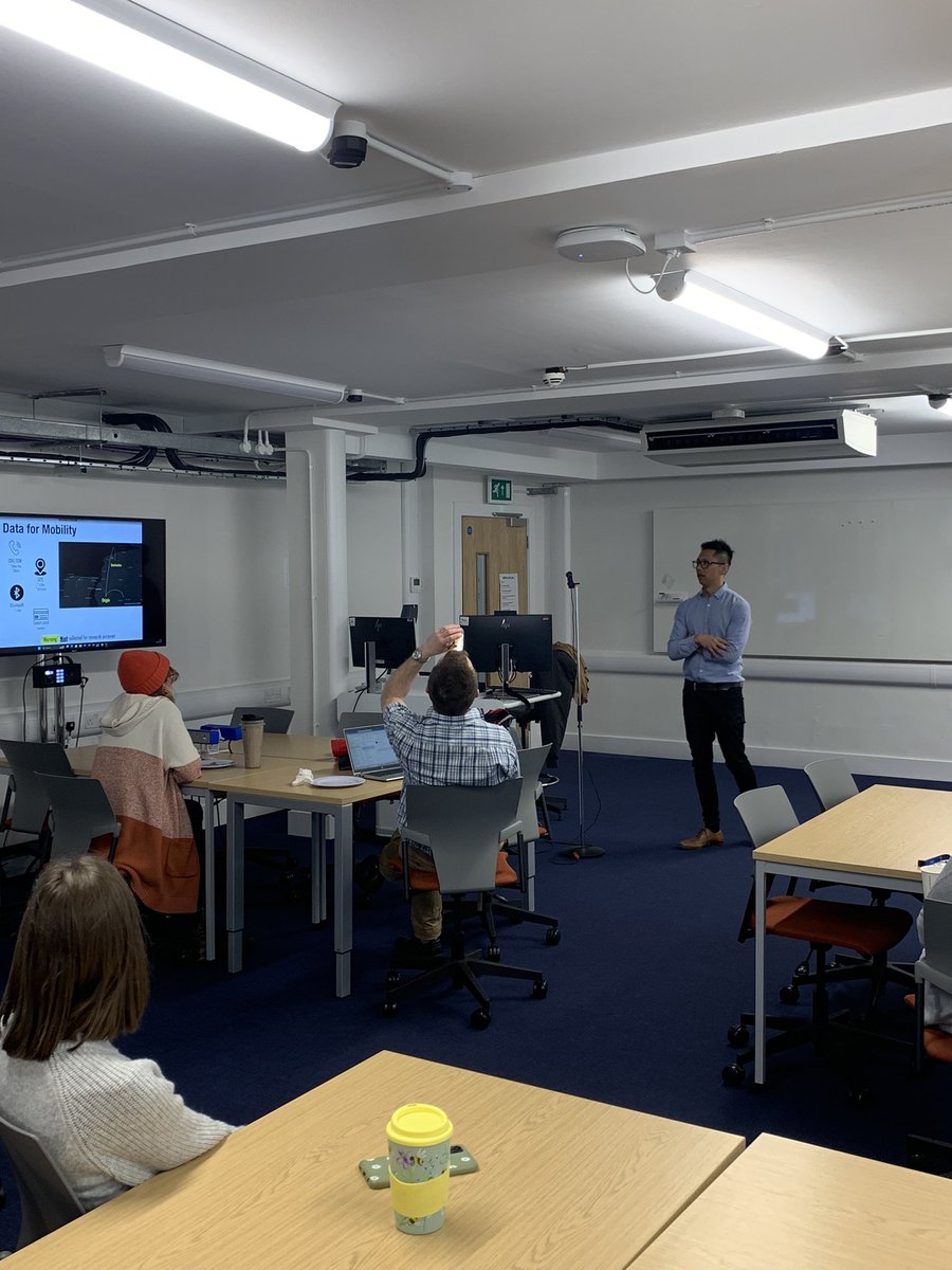 Pleased to welcome @Fcorowe from University of Liverpool today. An insightful talk on the use of digital data for human mobility research. Good discussion. Many thanks for visiting our wet and windy town.