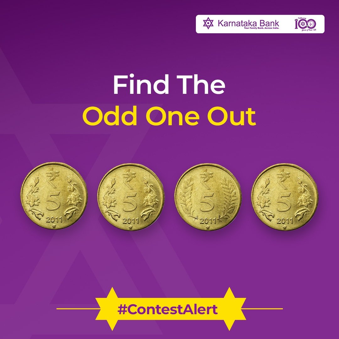 Comment your answers down below! #karnatakabank #contestalert #coin #money #banking #easybanking