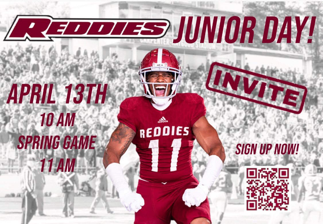 25s, you are on the clock‼️ Junior Day registration is open‼️ 🔴Looking for the next group of Reddies🔴 #CodeRed / #ReddieExpress