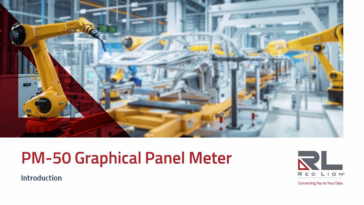 The PM-50 gives operators a powerful visualization tool to monitor equipment and see manufacturing and process data like never before. In today's #TechTuesday, let's learn some of the key features and benefits of Graphical Panel Meter, PM-50. 👉 okt.to/h9c58w #PM50