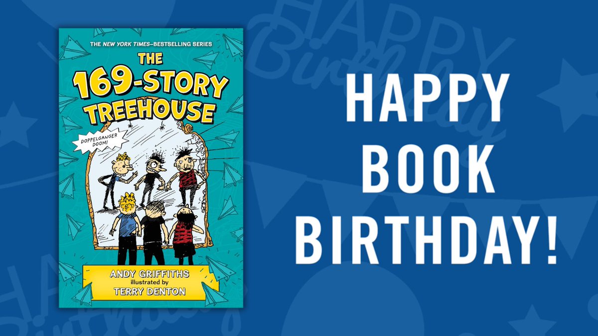 @kathy_macleod The 169-Story Treehouse: Doppelganger Doom! by @AndyGBooks & Terry Denton is the final installment in the bestselling Treehouse series. You won't want to miss this exciting adventure complete with doppelgangers, funhouse mirrors, and book deadlines! bit.ly/3vzui5y