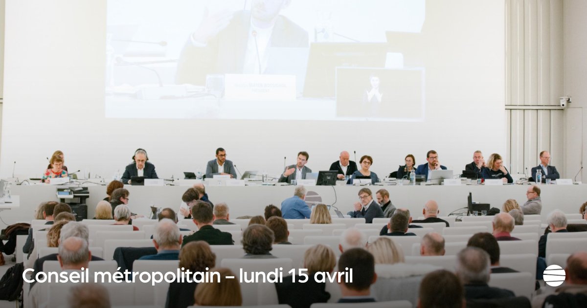 🔵 [Bureau + Conseil Métropolitain : à suivre en direct ce 15 avril] 🎥🔴Retrouvez ici la retransmission du Bureau puis du Conseil Métropolitain aujourd'hui dès 17 heures ▶ urlr.me/TgYWc