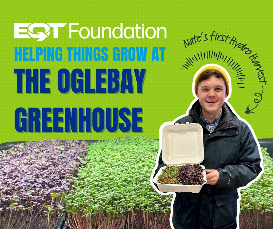The EQT Foundation is proud to support the Oglebay Foundation’s greenhouse conversion to an aquaponics and hydroponics growing facility. Manager Nate has already stared growing things in towers within the @OglebayResort welcome center. #EarthdayEveryday