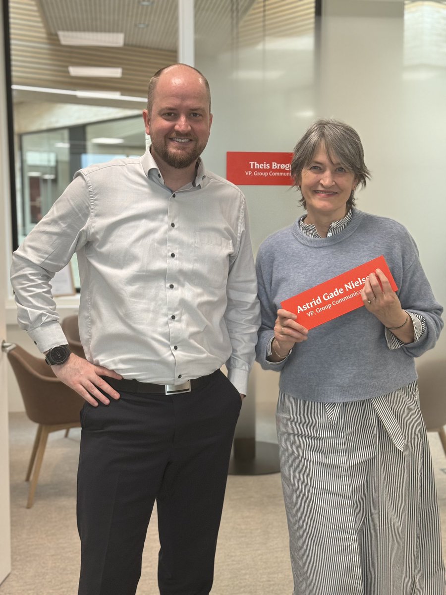 Hand over day. Today is my last day as head of Corporate Commincation in <a href="/danishcrown/">Danish Crown</a> My son suggested ‘Free fallin’ on my playlist going to work this morning🎶☺️
It feels good to leave the job in <a href="/TheisBroegger/">Theis Brøgger</a> capable hands.🙌