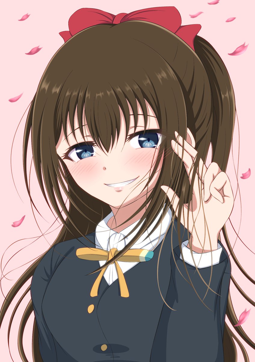 ousaka shizuku 1girl solo long hair looking at viewer blush smile blue eyes  illustration images