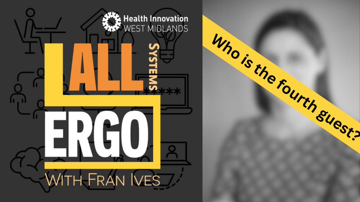 All Systems Ergo - Episode 4 Who is the next guest? 🧐👀 All will be revealed on Friday...... @HealthInnovWM #humanfactors #ergonomics