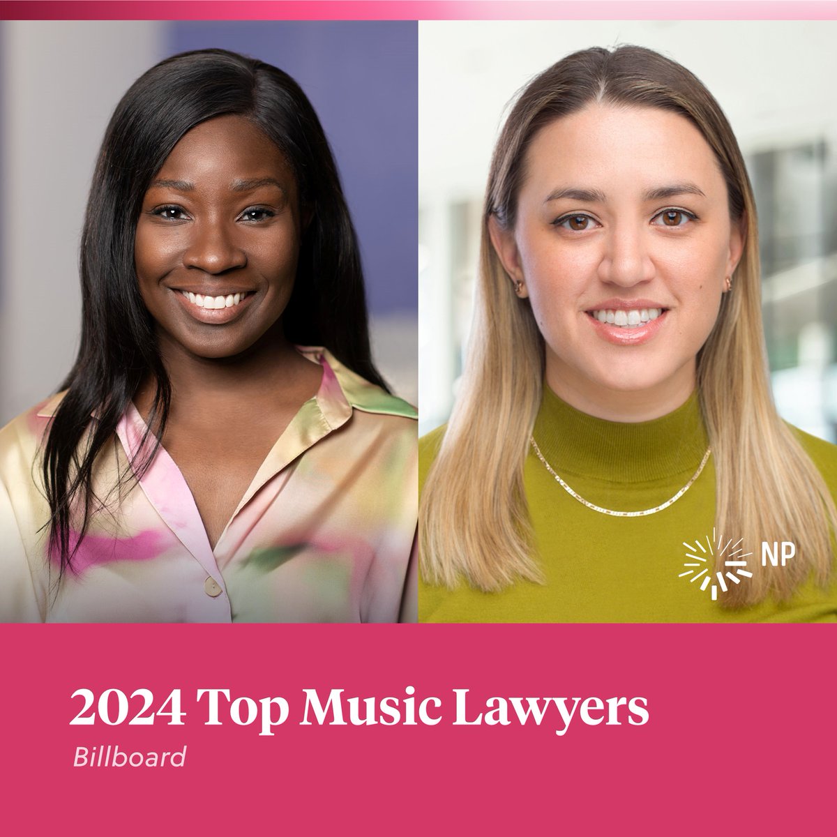 Congratulations to partners Carron Mitchell and Farrah Usmani for being named 'Top Music Lawyers' by @billboard! billboard.com/pro/billboard-…