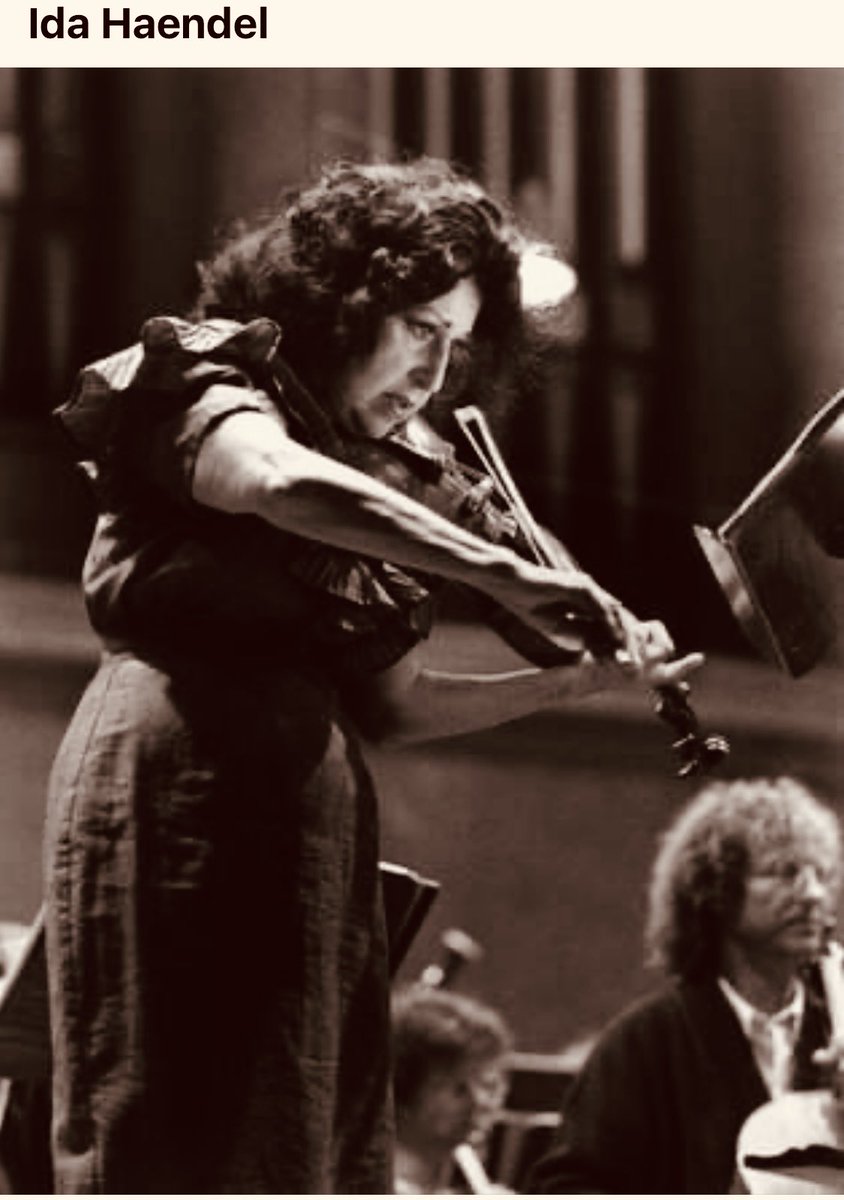 The wonderful Polish-British then Canadian violinist Ida Haendel who passed in 2020. She had a long career starting as a child prodigy and she performed on her 1699 STRAD.