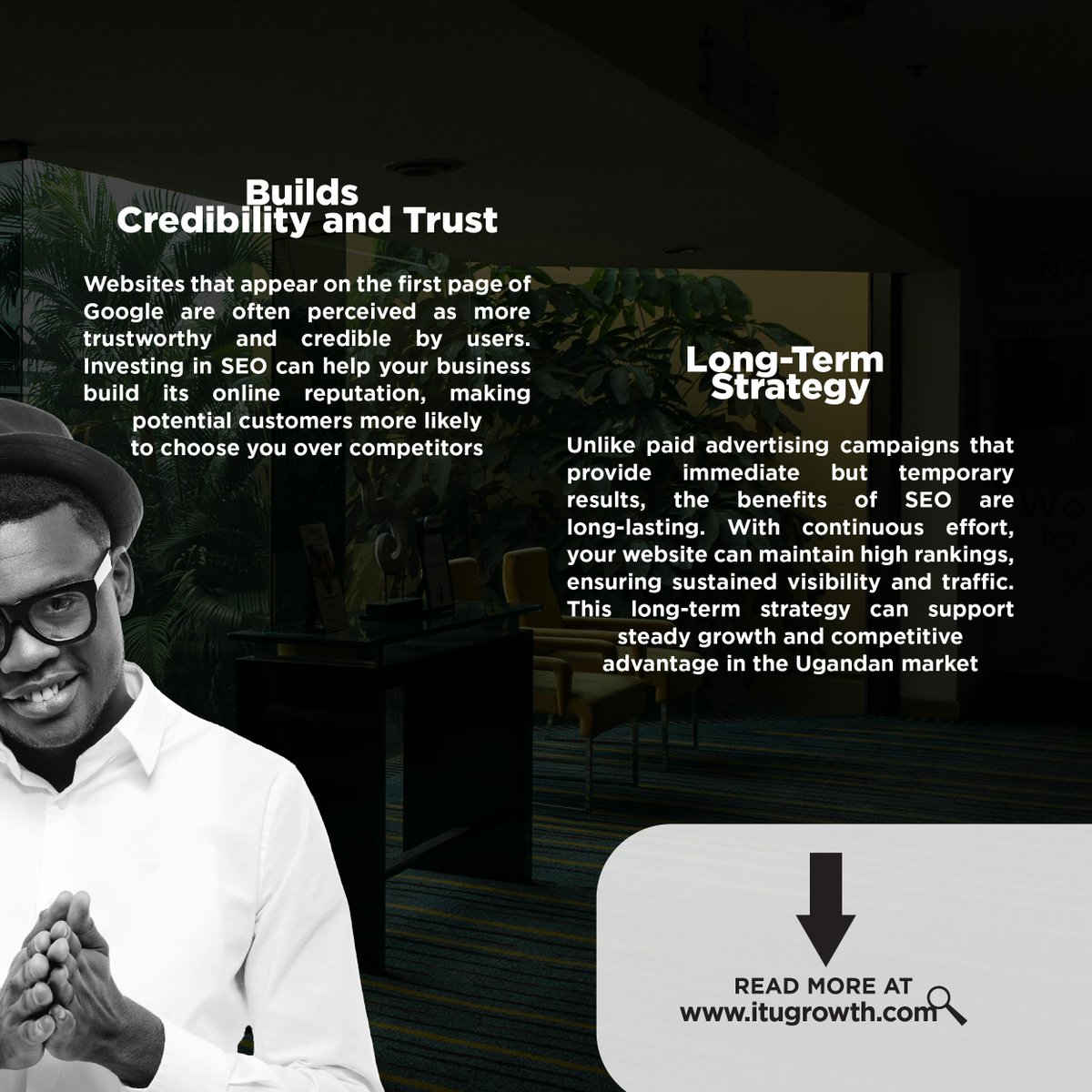 itugrowthdms's tweet photo. The potential of your business in the Pearl of Africa 🌍. Discover 5 compelling reasons why SEO is your key to thriving in Uganda's dynamic market. #SEO #Uganda #BusinessGrowth #uganda #kenya #tanzania #africa #rwanda #kampala #nigeria #zambia #southafrica #burundi #eastafrica https://t.co/HDb0ZZr636