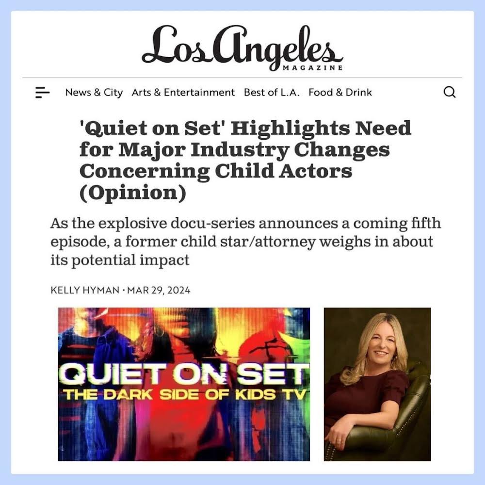 Via @LAmag : “'Quiet on Set' Highlights Need for Major Industry Changes Concerning Child Actors- As the explosive docu-series announces a coming fifth episode, a former child star/attorney weighs in about it’s potential impact.“ ➡️ Read more at: lamag.com/opinion/quiet-…