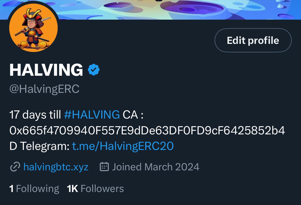 Big shoutout to all you Halviners! Thanks to your support, we've hit 1K followers on X organically. Through your engagement this past month, you've shown that we are one of the most active communities on the mainnet. Keep spreading the word; serious things are about to start.