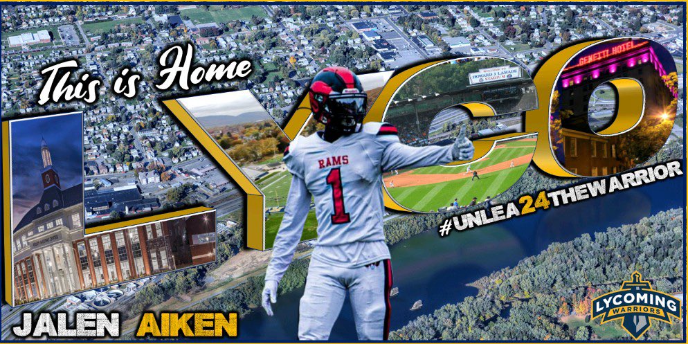 I am truly blessed to announce that I will be committing to LYCOMING University #AGTG #lycofootball