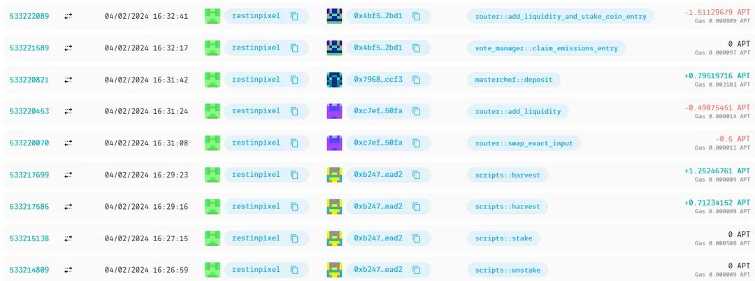 GM APT🌐S 
A quick update on our <a href="/PontemNetwork/">Pontem Lumio</a> LP⬇️
- weve earned 1.25 $APT in 5d. with $SHRIMP LP 🔥
- A new $Doodoo LP has been set up with higher APR so weve moved our LP 🫡
<a href="/PancakeSwap/">PancakeSwap</a> have launched a new Syrup Pool, safe way to earn $APT with $GUI 🕵‍♂️
LF $GUI &amp; #RIP 💀