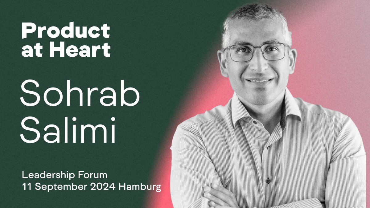 We are really happy to welcome <a href="/sohrab21/">Sohrab Salimi</a> to our Leadership Forum. His interactive session will be all about change and our role as product leaders in making sure to get the rest of our organization on board.

🎟️ productatheart.com/leadership #change #leadership