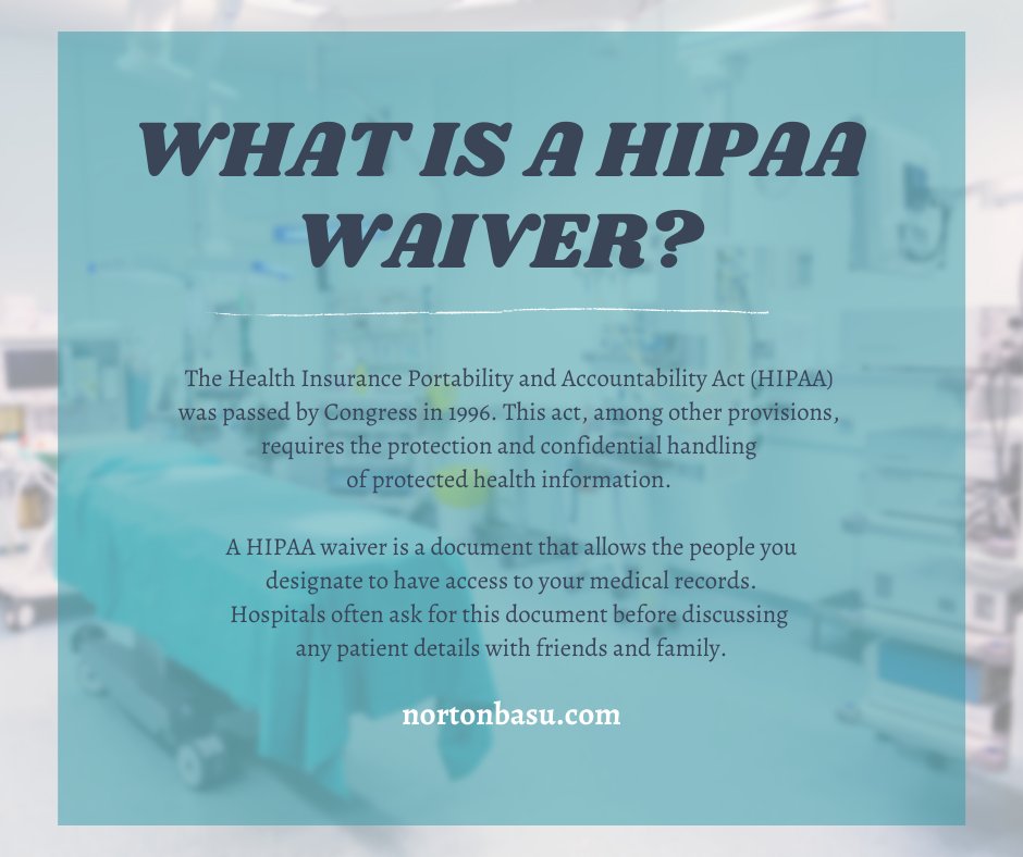 Do you know what a HIPAA Waiver is? #estateplanning #estateplanningattorneys #planyourestate #willsandtrusts #probate #livingtrust