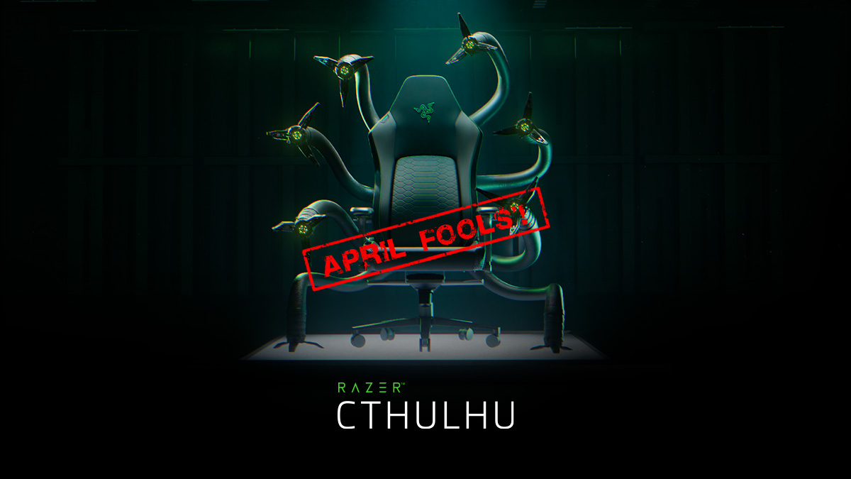 Happy April Fool's! The Razer Cthulhu may not be real, but the Razer Iskur V2 is—and we’re giving one away. Sign up now for a chance to win: rzr.to/cthulhu Giveaway ends: April 7, 23:59 PT