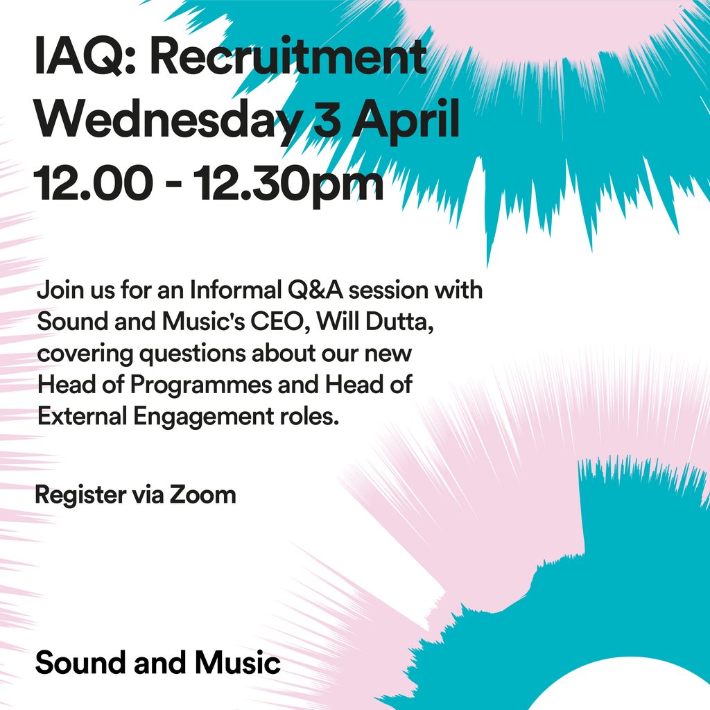 🎶 Join us for Infrequently Asked Questions, an informal Q&A session hosted by our CEO, Will Dutta, covering our new Head of Programmes and Head of External Engagement roles. ⏰ Wed 3 April 12-12:30pm 🔗 bit.ly/IAQRecruitment #JoinOurTeam #MusicOpportunities #MusicCareers