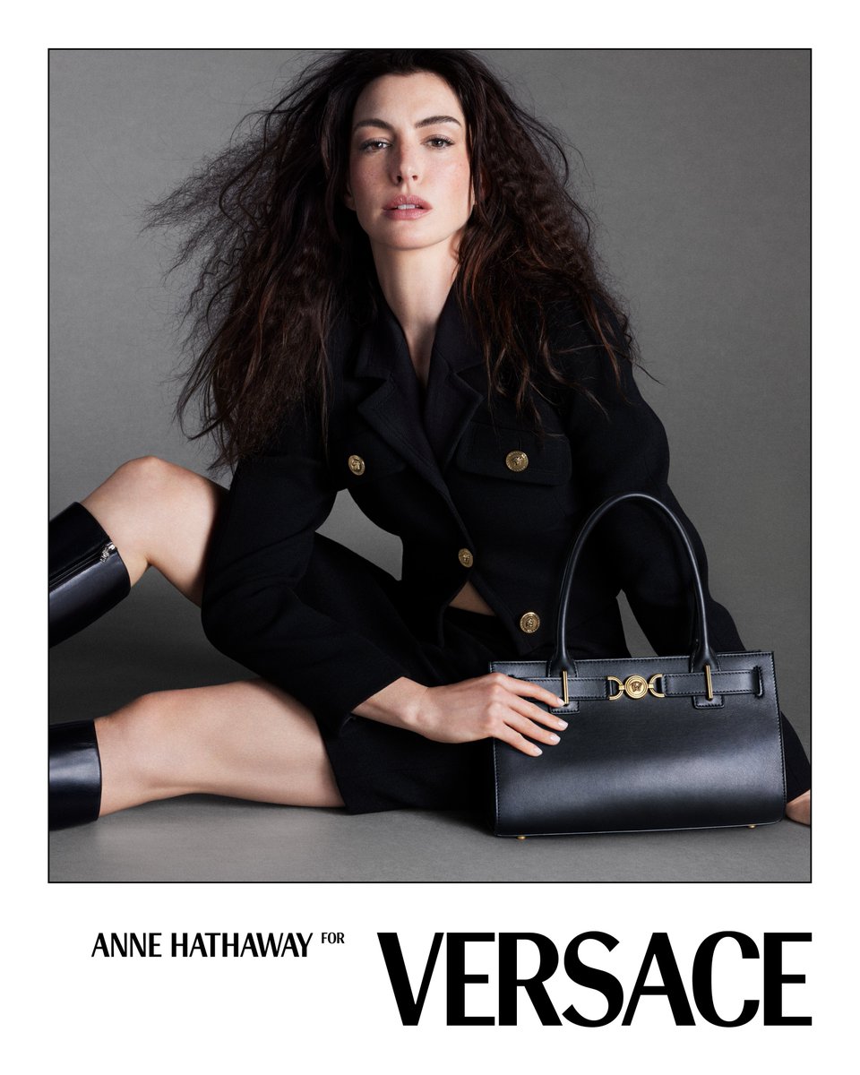 Anne Hathaway for #VersaceIcons​ The timeless wardrobe of iconic Versace design​ Photography by Mert & Marcus​ #VersaceMedusa95​ #Versace​ Discover more at e-versace.com/Icons-2024