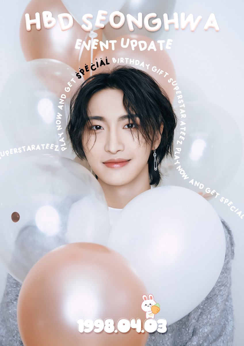 [🍰] 🩶HAPPY SEONGHWA DAY🩶 ​SUPERSTAR ATEEZ에 열린 성화 생일 파티🎉 생일 기념 스페셜 패키지와 미션 이벤트를 만나보세요! ​Everyday SEONGHWA Time Gift (4/3~10) : bit.ly/3IDMxKH ​#슈퍼스타에이티즈 #SUPERSTARATEEZ #슈스티즈 #SSATZ #에이티즈 #ATEEZ #성화 #SEONGHWA