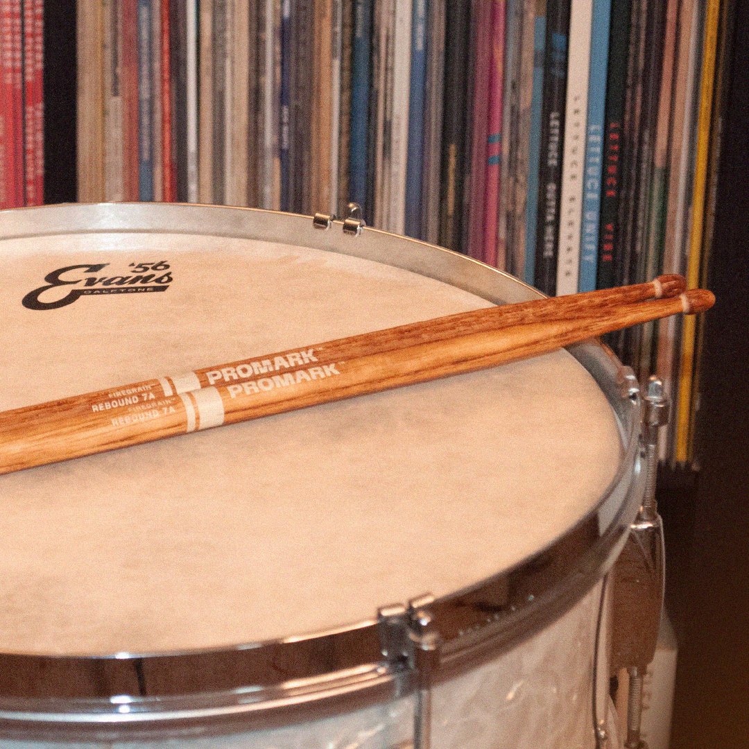 Keeping their original feel and balance, ProMark FireGrain sticks allow drummers to hit harder and play longer, naturally. No excess vibration, no gimmicks, just natural hickory hardened by flame. Try a pair today at ddar.io/r7afg